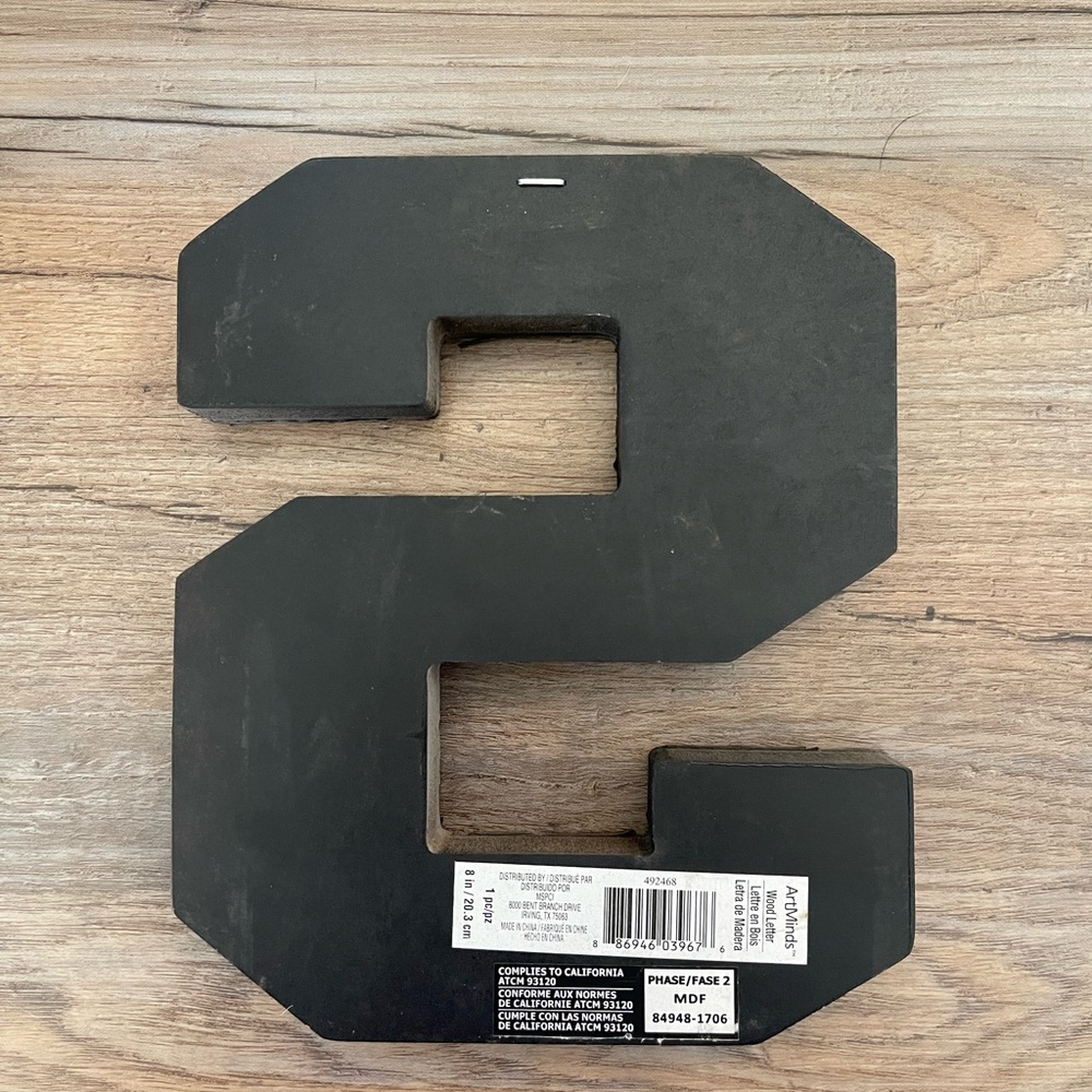 Rustic Brown Wooden Letters Decor - Picture 3 of 7